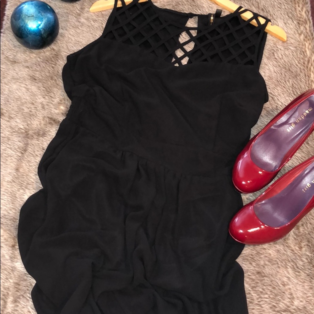 Black sheer jumpsuit